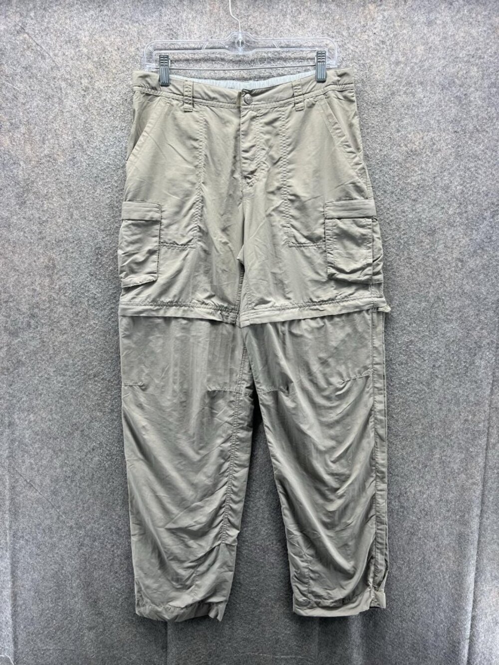 REI Pants Womens 10 Beige Convertible Cargo Hiking Quick Dry Zip Off Outdoor